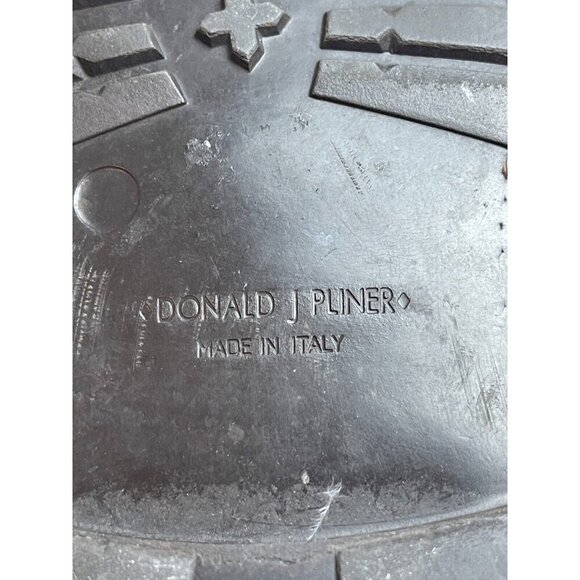 Donald J Pliner Mens Dustee Loafer Dress Shoes Brown Leather Moc Toe Slip On 10M - Picture 11 of 11